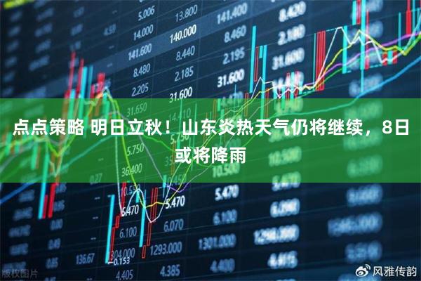 点点策略 明日立秋！山东炎热天气仍将继续，8日或将降雨