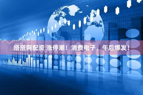 搭搭网配资 涨停潮！消费电子，午后爆发！